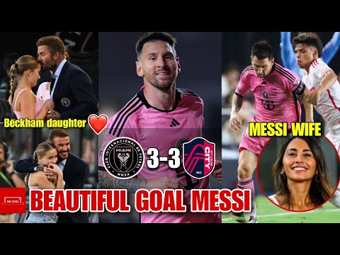 🤯 Crazy reactions from Inter Miami fans after Messi scored a goal against St. Louis City