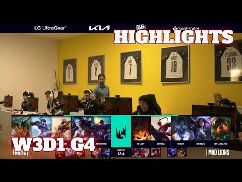 FNC vs MAD - Highlights | Week 3 Day 1 LEC Spring 2023 | Fnatic vs Mad Lions W3D1