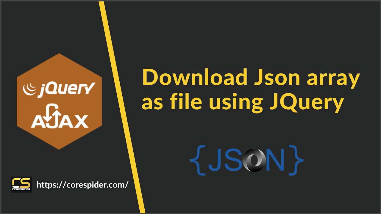 Download Json array as File using Jquery | CoreSpider