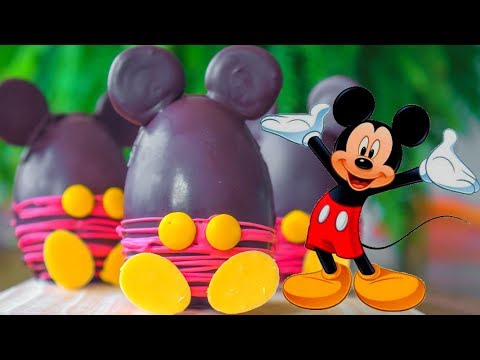 EASY MICKEY MOUSE CHOCOLATE EGGS RECIPE 💕 Easy Recipes To Do With Kids