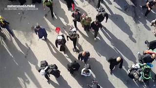 preview picture of video 'پیاده روی از نمای بالا   خروجی نجف به سمت کربلا - arbaeenwalk'