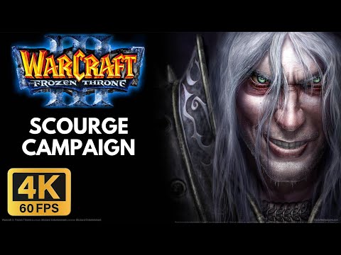 Warcraft III: The Frozen Throne In 4K 60FPS The Scourge Campaign Gameplay (No Commentary, PC)
