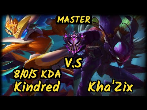G2H Lamabear (KINDRED) vs KHA'ZIX - 8/0/5 KDA JUNGLE GAMEPLAY - EUW Ranked MASTER