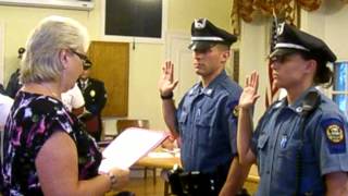 preview picture of video 'Swansea police officers sworn in'