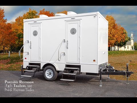 2 Station Portable Restrooms Trailer | Calypso Series