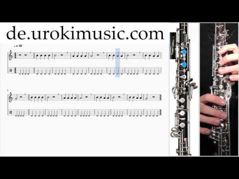 Oboe Lernen K#1 S#1 U#10 Noten Oboenunterricht Schule Lied Lehrer Klasse Unterricht Melodie Lehren t