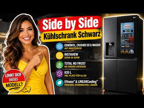Side by Side Kühlschrank Schwarz 🇩🇪