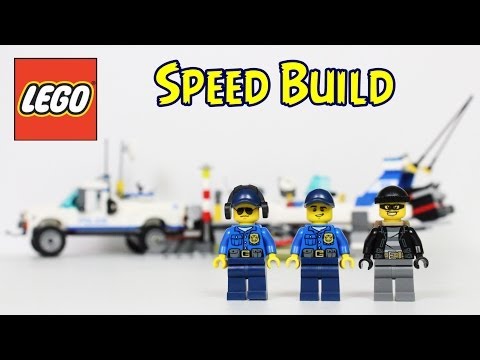 Vidéo LEGO City 60045 : L'intervention du bâteau de police