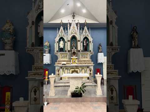 Altar de Capela em Passo das Antas, Abelardo Luz, Santa Catarina, Brasil.