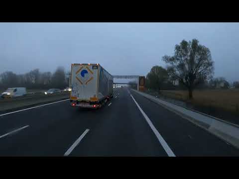 France. Autoroute A48. D1075. D900. Italia. SS 21. 29.11.2024. Truck driving.
