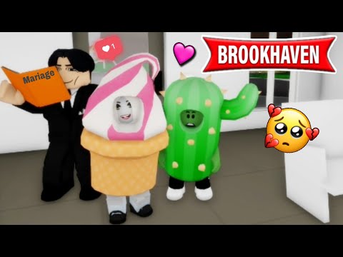 MON MARIAGE AVEC UNE GLACE VIRE AU DRAME ! BROOKHAVEN RP - ROBLOX