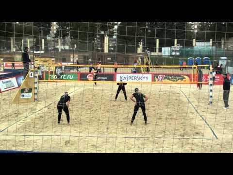 Beach volleyball Moscow Grand Slam 2013. 24.08.2013. Hansel - Schützenhöfer vs. Liliana - Baquerizo