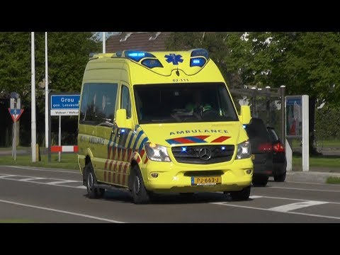 [Wail] A1, Otaris  Ambulance 02-111 Leeuwarden naar MCL vanaf afhijsing Grou