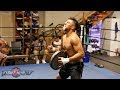 VICTOR ORTIZ TRAINING LIKE A BEAST FOR RETURN! SOLID NECK WORK WITH BIG WEIGHT