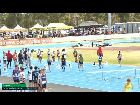 Girls U10 60m Hurdles Heat 1: 2025/26 State Combined Event Championships