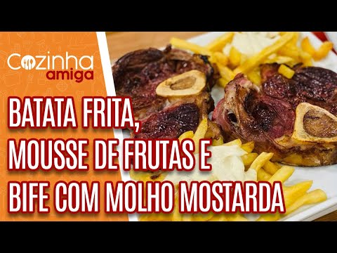 , title : 'Bife com molho mostarda, batata frita  e mousse de frutas - Beto Almeida | Cozinha Amiga (16/02/21)'