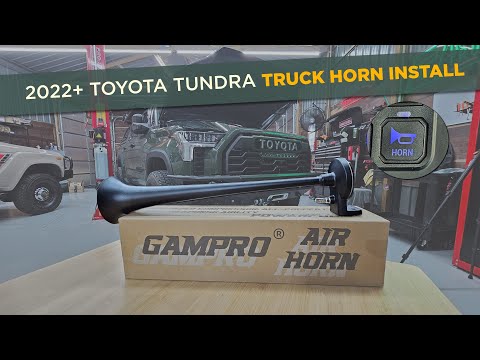 How to Install a Semi Truck Horn - 2022+ Toyota Tundra | DIY Truck Horn Wiring | How To