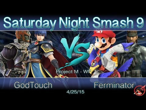 SNS9 Project M - Singles WF - GodTouch(Marth/Ganon) vs. Ferminator(Mario/Snake/Falco)