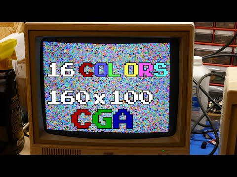 CGA 160x100 Graphics Video Mode Explained