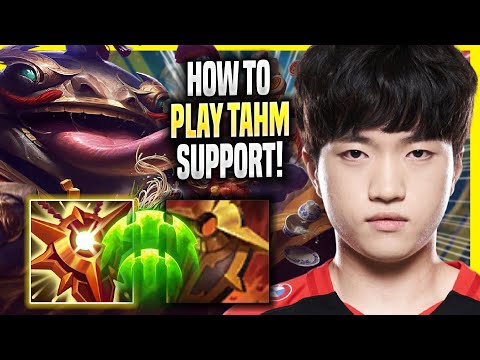 LEARN HOW TO PLAY TAHM KENCH SUPPORT LIKE A PRO! - T1 Keria Plays Tahm Kench SUPPORT vs Seraphine!