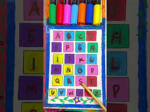 A - Z Abc song | learn letters while playing #learnabcd #abcteaching #shorts