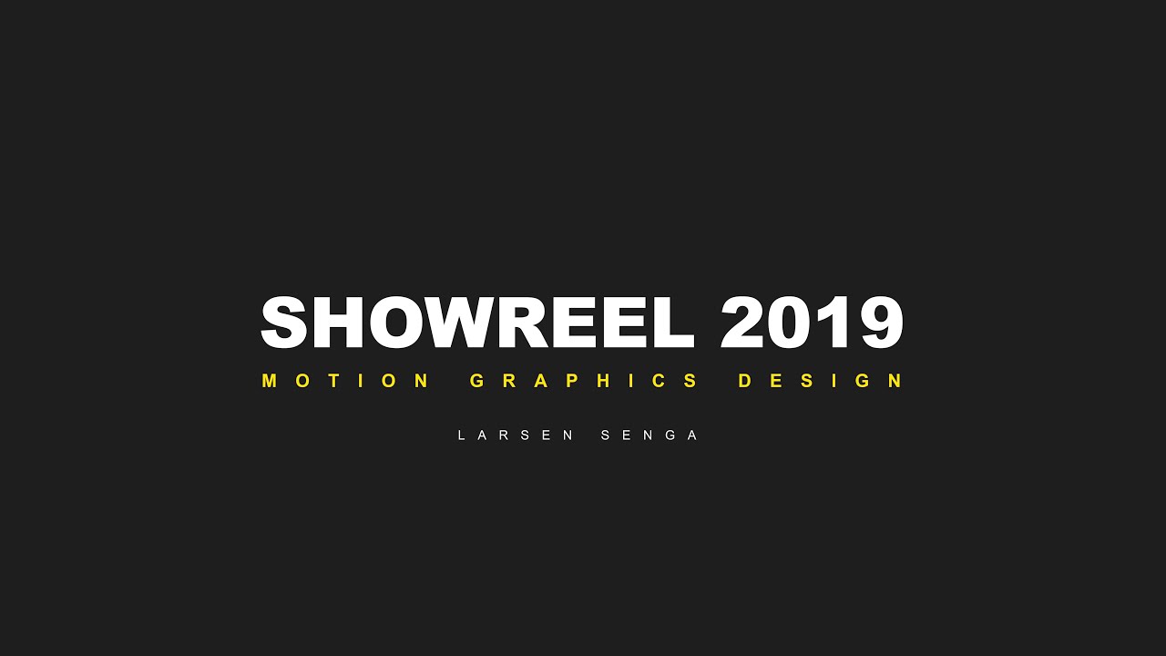 Motion Graphics ShowReel 2019