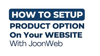 Product Options Tutorial