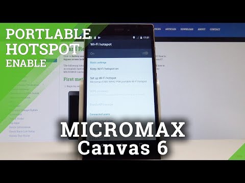 How to Set Up Portable Hotspot on MICROMAX Canvas 6 - Enable Mobile Data Sharing