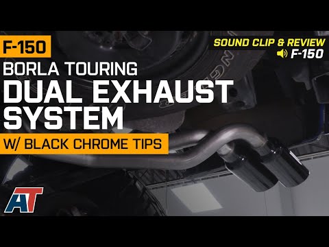 2015-2019 F150 3.5L EcoBoost Borla Touring Dual Exhaust w/ Black Chrome Tips Sound Clip & Review