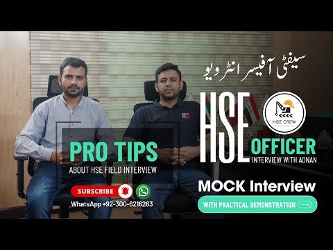 Safety Officer Mock Interview | Tips for Safety Officer Interview | HSE Officer Interview Questions