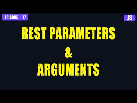Learn Javascript In Arabic 2024 017 Javascript Rest Parameters Arguments Javascript Rest