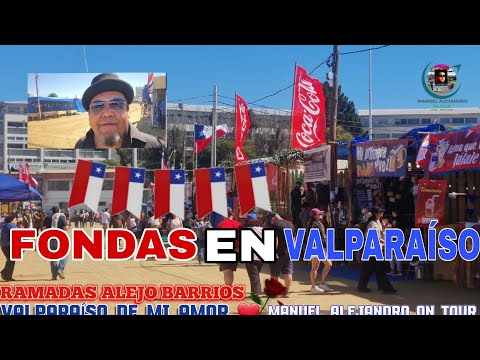 Las fondas del Alejo Barrios / #valparaíso 2023 FONDAS Precios y más!!