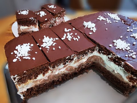 Delicious chocolate cake with whipped cream - old recipe #544