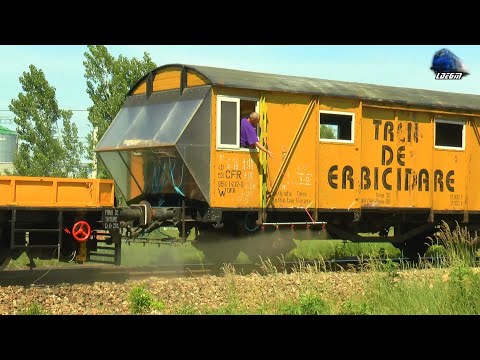 Tren de Erbicidare CFR Infrastructură Herbicide Train in Action in Săcuieni Bihor - 07 June 2021