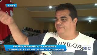 Em São Sebastião da Amoreira: tremor de 2.9 graus assusta moradores