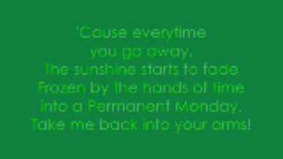 Jordin Sparks singing Permanent Monday with lyrics! (: