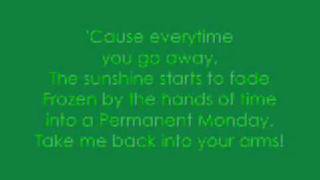 Jordin Sparks singing Permanent Monday with lyrics! (: