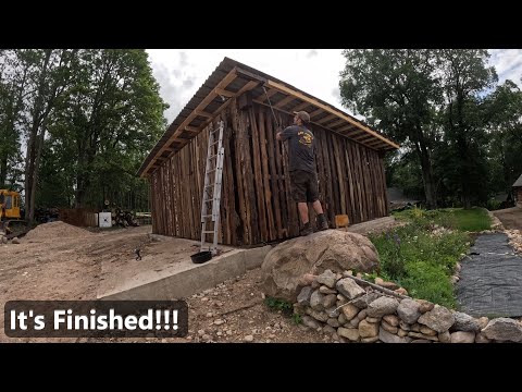 Firewood Shed Finale — Rainwater, Wiring, and a Visit from Steve