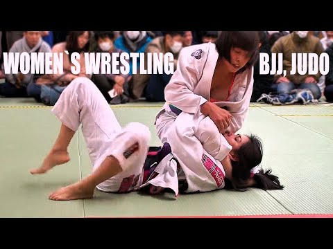 Girls Wrestling Judo BJJ - Aggressive Submission Moves Compilation