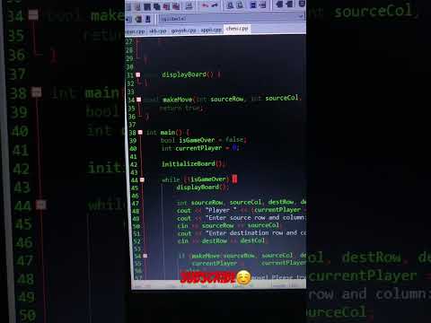 chess game IdE dev c++ #coderstokyo #coding #cplusplus #ccompiler #codemasters #cpp #devcpp