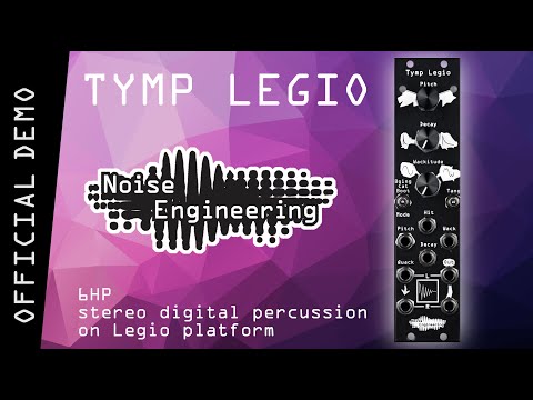 Tymp Legio - stereo digital percussion in 6HP from Noise Engineering