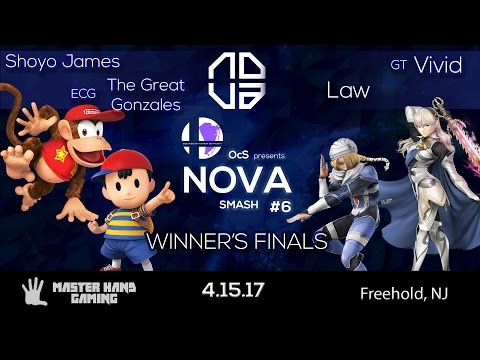 Nova Smash #6 - Shoyo James + ECG The Great Gonzales vs. GT Vivid + Law - Winner's Finals