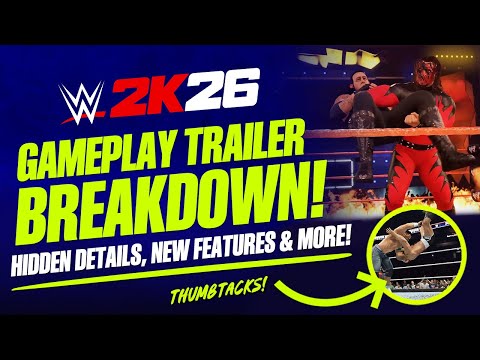 WWE 2K26: Gameplay Trailer Breakdown! New Details, Hidden Features, Showcase Matches & More!