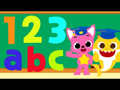 [30 MIN] Fun Counting & ABC songs | Learn 1~10 |  Phonics Songs | 15-Minute Learning with Baby shark
