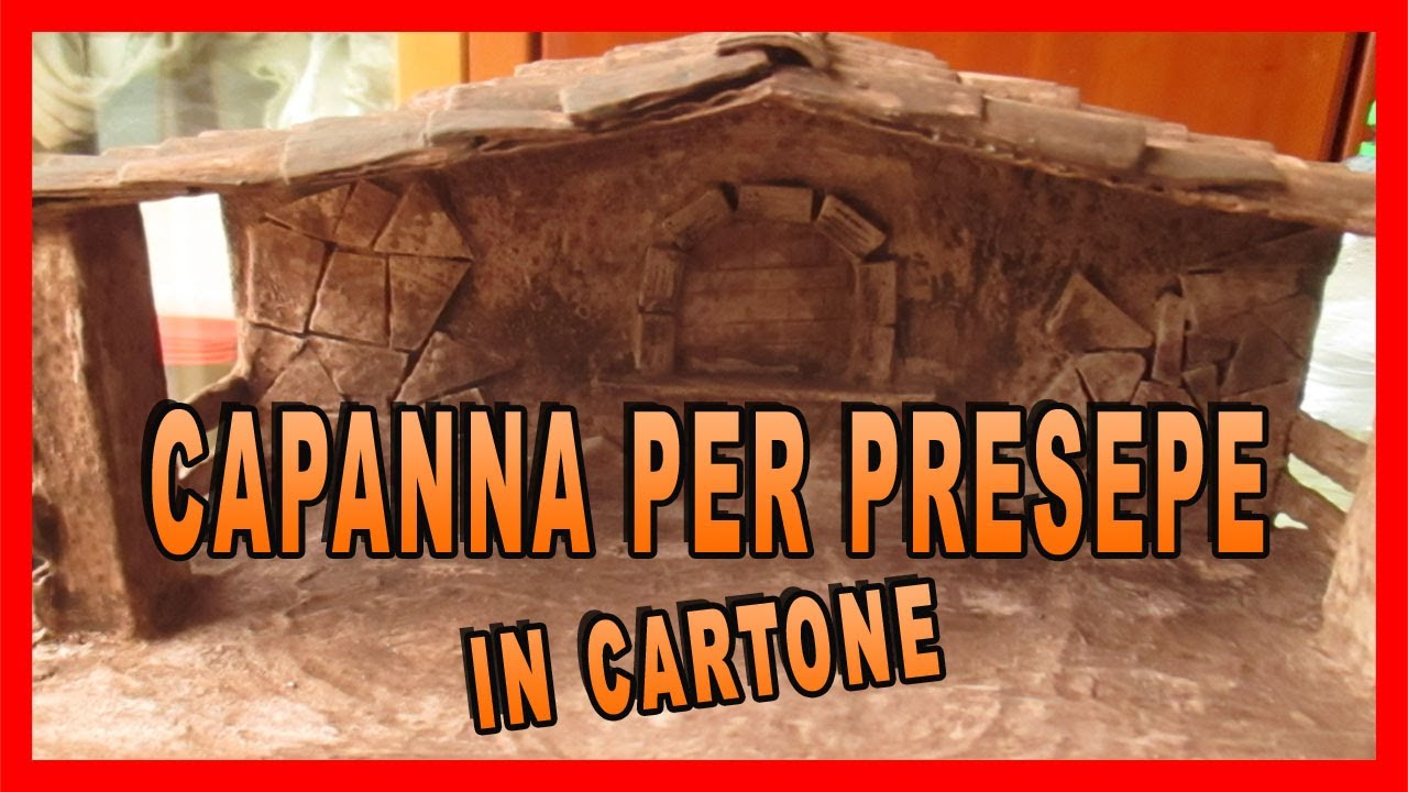 DIY: COME FARE UNA CAPANNA IN CARTONE PER PRESEPE DI STATUINE DA 9cm - Tutorial semplice parte1/2