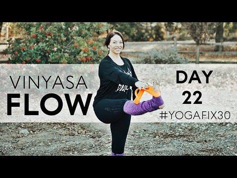 20 Minute Yoga Flow Vinyasa (arms, back and balance) Day 22 | Fightmaster Yoga Videos