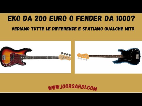 Sfatiamo qualche mito? Eko V.S. Fender Precision - Lezione basso 185