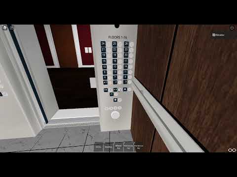 Amazing Kone high rise traction elevator @ Fire Alarm Place - Roblox