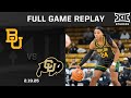 Baylor Vs Colorado 2 19 25 Full Game Replay 2024 25 Big 12 Women S Basketball