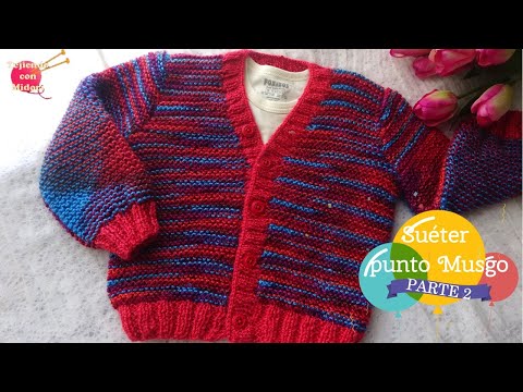 Sweater - size 3 to 4 years TWO NEEDLES (PART 2/2)